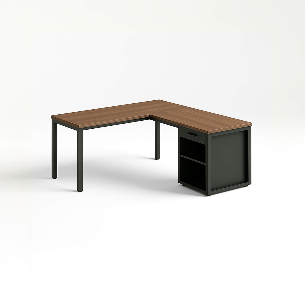 [FURN_1118] Corner Desk Left Sit